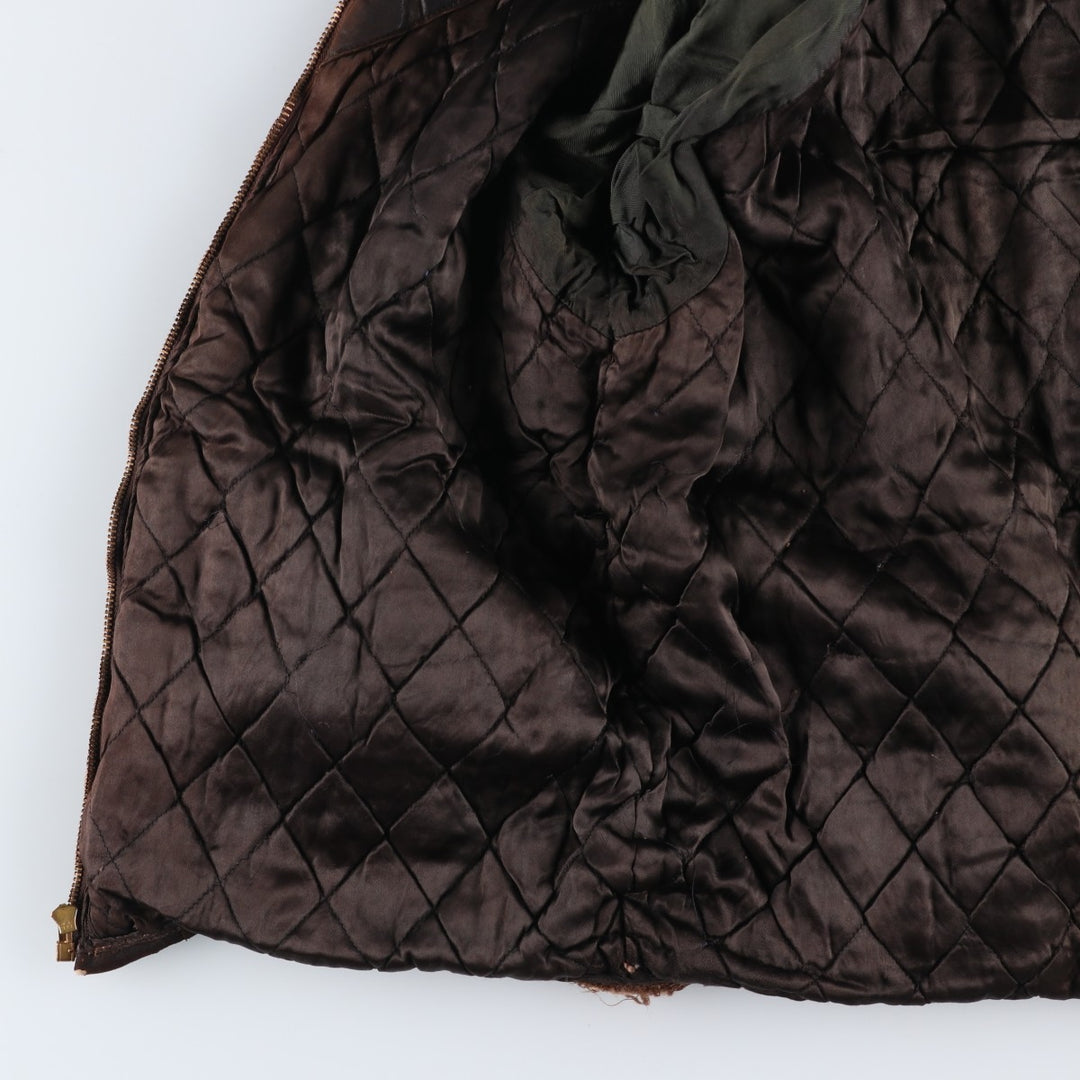 Vintage 1960'S McGREGOR padded suede leather jacket, made in the USA, size M, men's unclear brown type Vintage Second Hand
