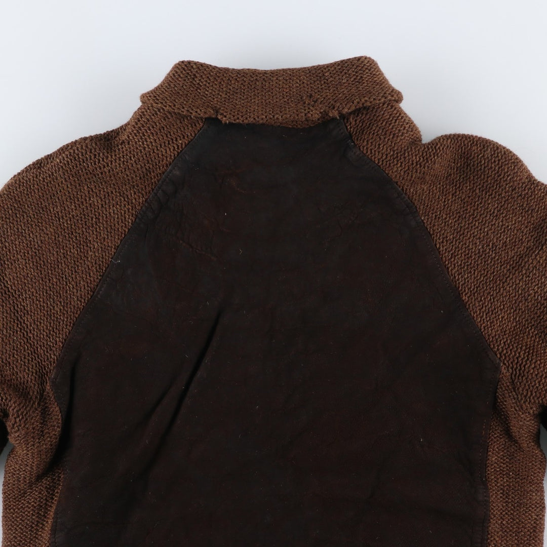 Vintage 1960'S McGREGOR padded suede leather jacket, made in the USA, size M, men's unclear brown type Vintage Second Hand