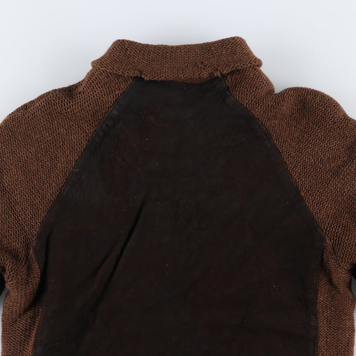 Vintage 1960'S McGREGOR padded suede leather jacket, made in the USA, size M, men's unclear brown type Vintage Second Hand