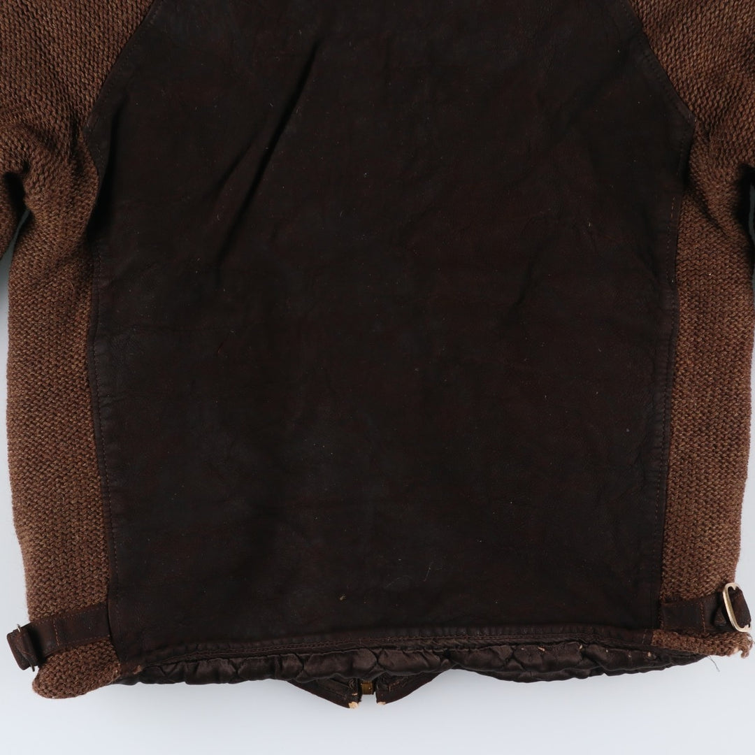 Vintage 1960'S McGREGOR padded suede leather jacket, made in the USA, size M, men's unclear brown type Vintage Second Hand