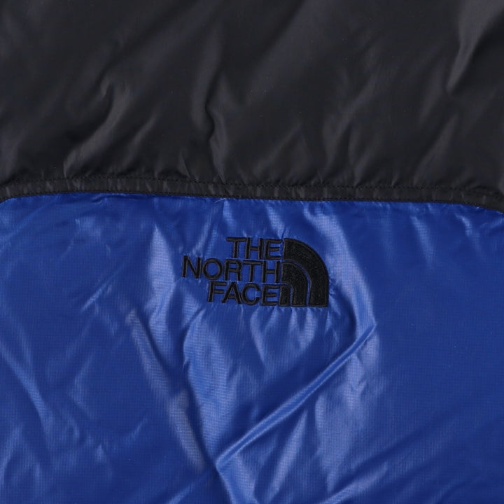 90'S The North Face Nuptse Jacket, 700 Fill Power Ripstop Goose Down Jacket, Men's XL Nylon blue type Vintage Second Hand