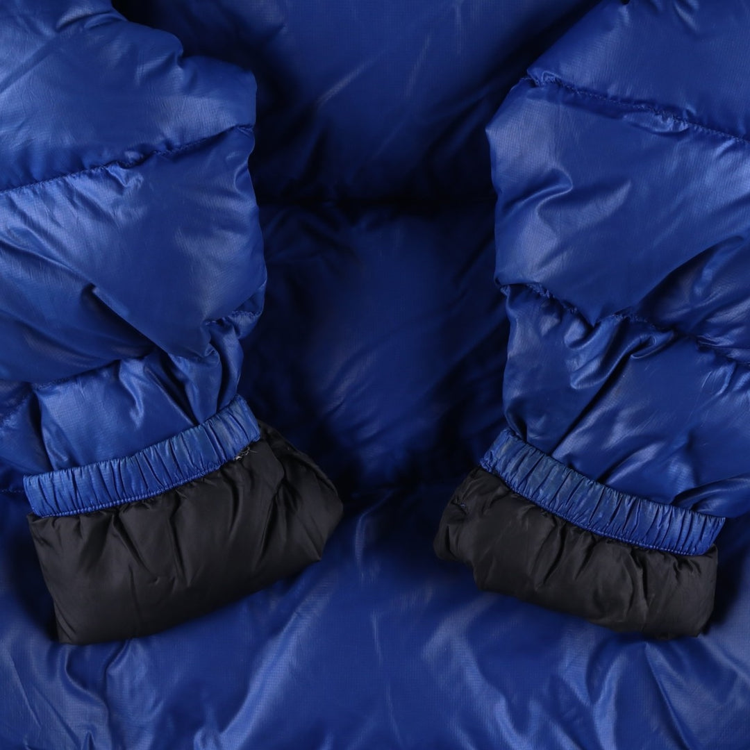 90'S The North Face Nuptse Jacket, 700 Fill Power Ripstop Goose Down Jacket, Men's XL Nylon blue type Vintage Second Hand