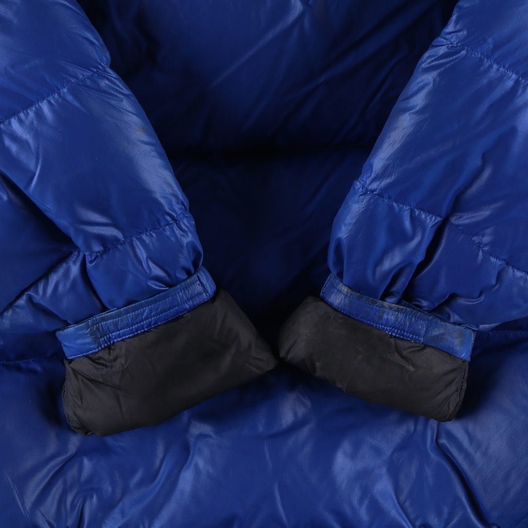 90'S The North Face Nuptse Jacket, 700 Fill Power Ripstop Goose Down Jacket, Men's XL Nylon blue type Vintage Second Hand