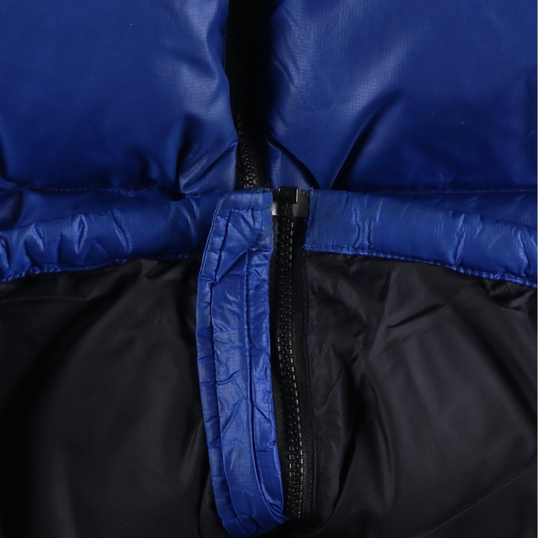 90'S The North Face Nuptse Jacket, 700 Fill Power Ripstop Goose Down Jacket, Men's XL Nylon blue type Vintage Second Hand