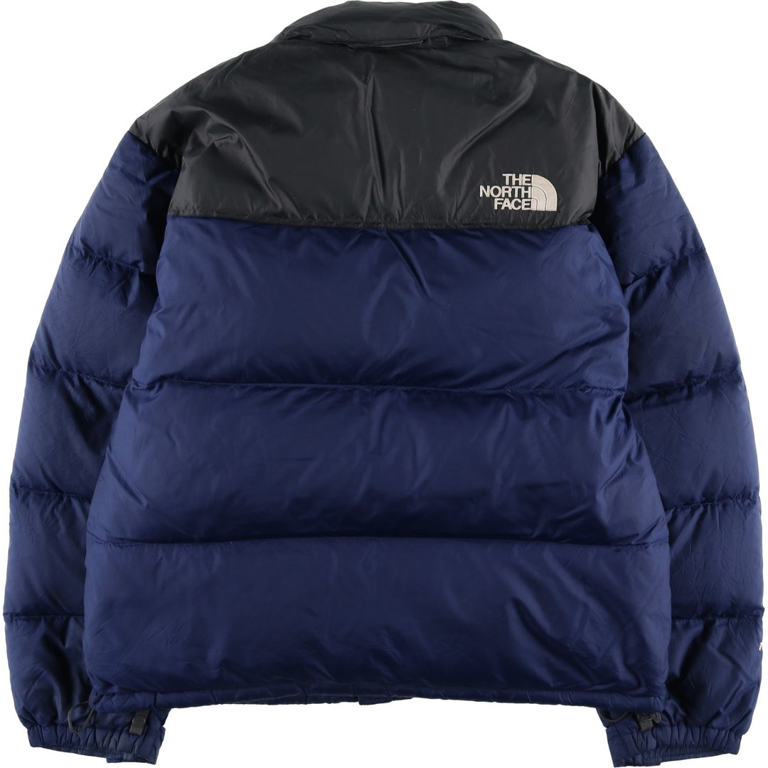 2000'S The North Face Nuptse Jacket, 700 Fill Power Ripstop Goose Down Jacket, Men's Size L Nylon Purple type blue-purple Vintage Second Hand