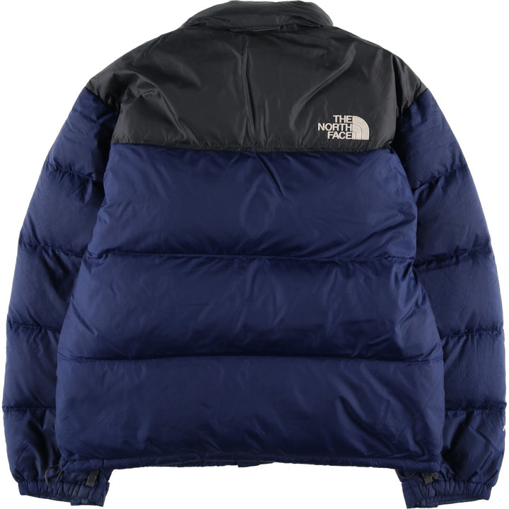 2000'S The North Face Nuptse Jacket, 700 Fill Power Ripstop Goose Down Jacket, Men's Size L Nylon Purple type blue-purple Vintage Second Hand