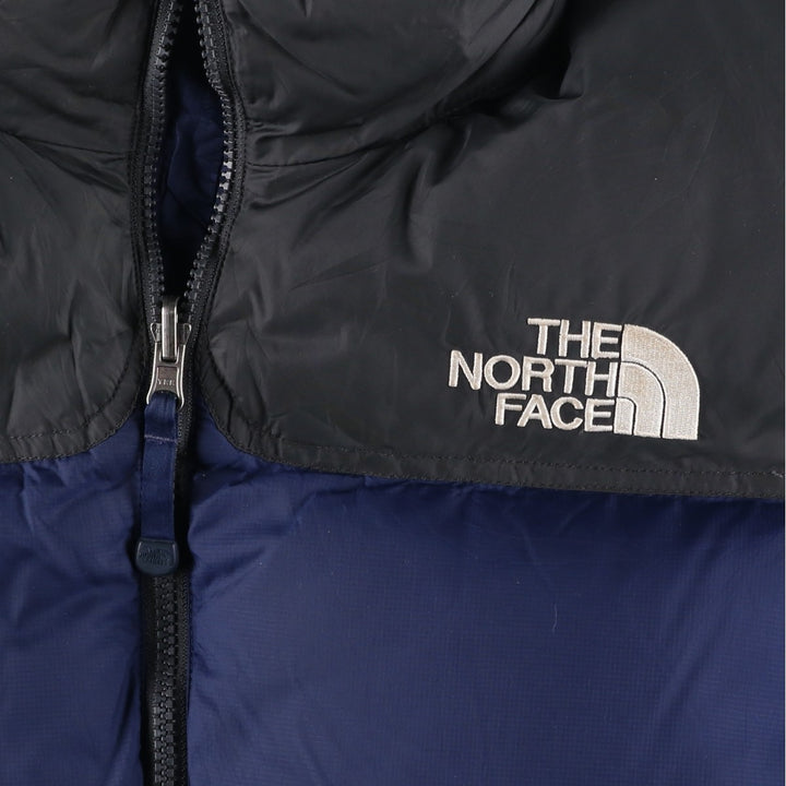 2000'S The North Face Nuptse Jacket, 700 Fill Power Ripstop Goose Down Jacket, Men's Size L Nylon Purple type blue-purple Vintage Second Hand