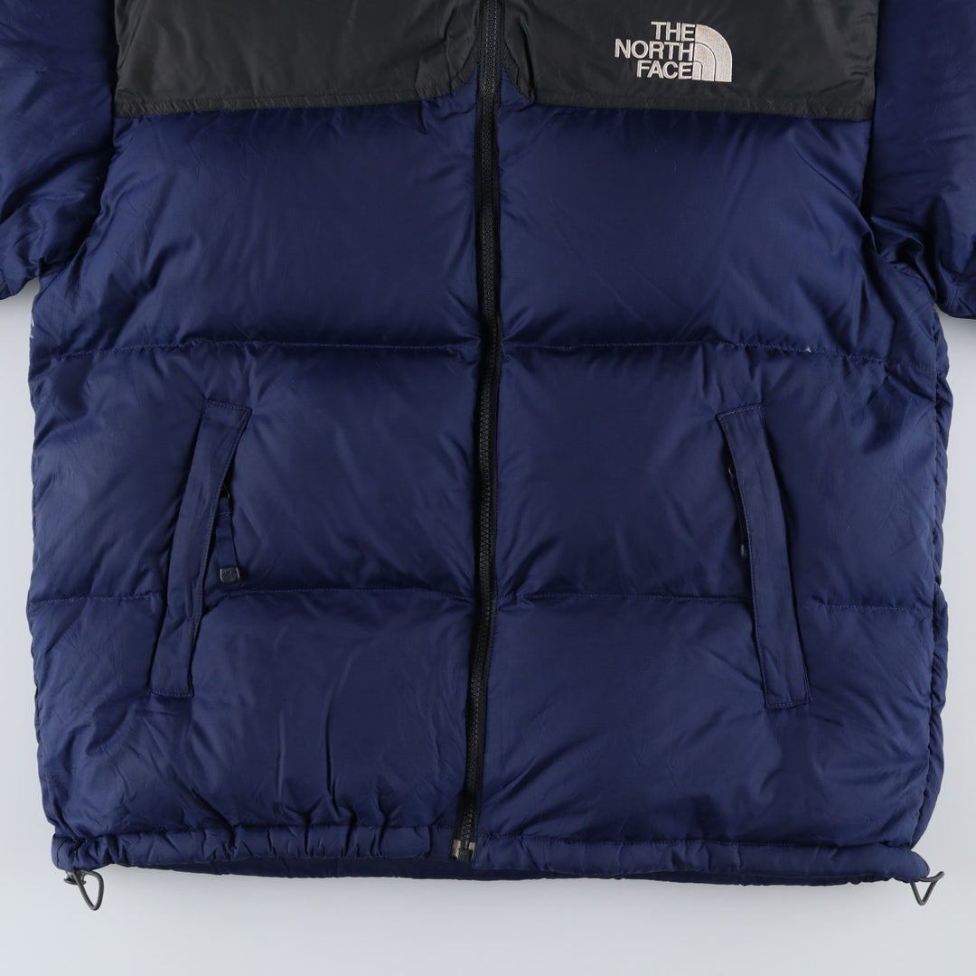2000'S The North Face Nuptse Jacket, 700 Fill Power Ripstop Goose Down Jacket, Men's Size L Nylon Purple type blue-purple Vintage Second Hand