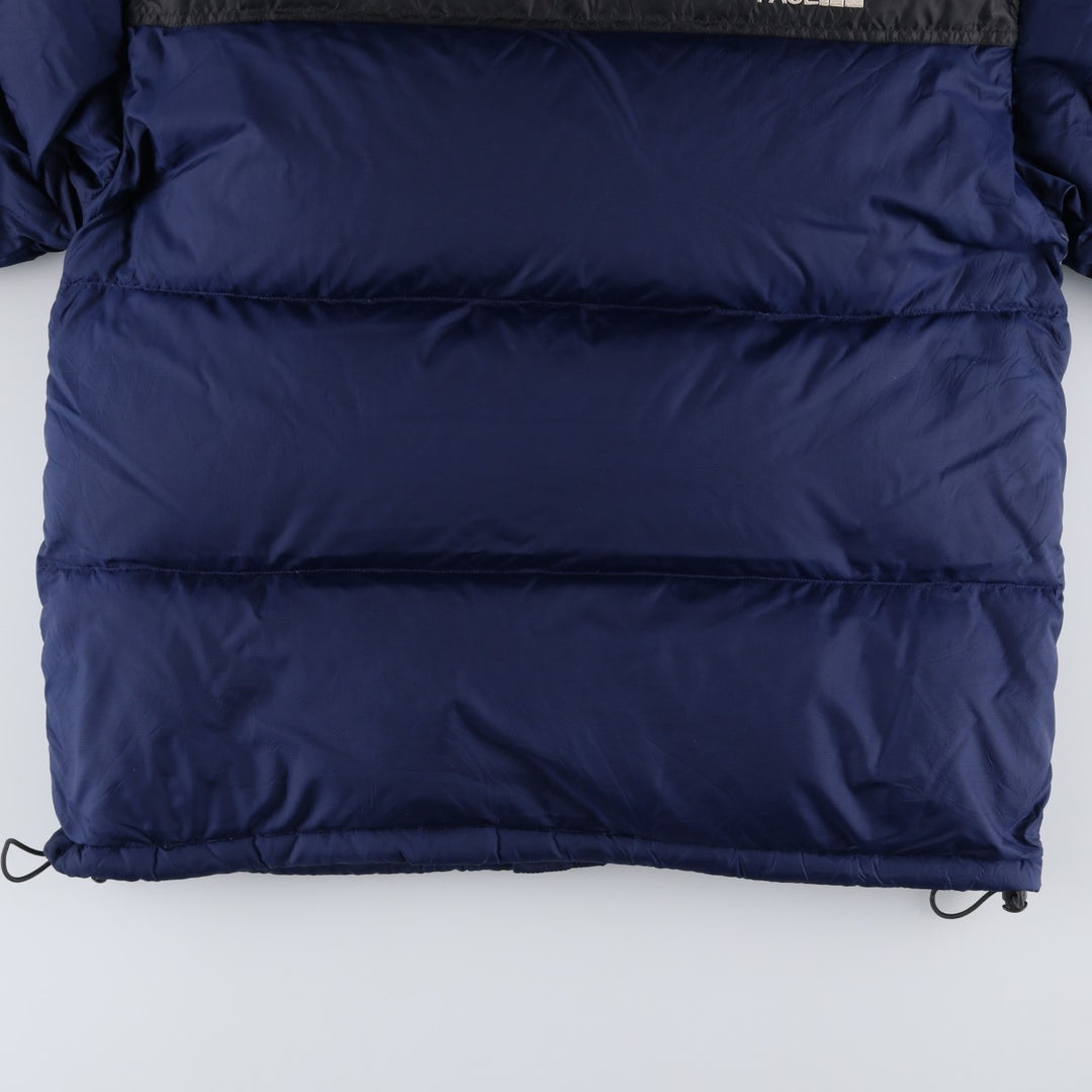 2000'S The North Face Nuptse Jacket, 700 Fill Power Ripstop Goose Down Jacket, Men's Size L Nylon Purple type blue-purple Vintage Second Hand
