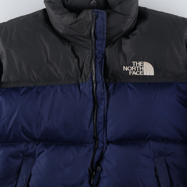 2000'S The North Face Nuptse Jacket, 700 Fill Power Ripstop Goose Down Jacket, Men's Size L Nylon Purple type blue-purple Vintage Second Hand