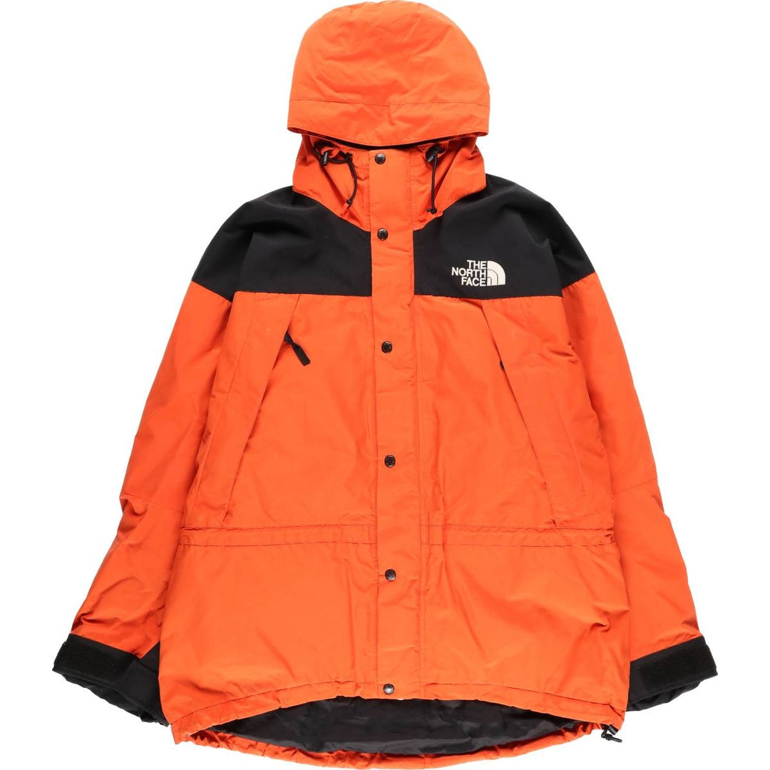 90'S The North Face GORE-TEX Mountain Parka Shell Jacket, Men's XL Nylon orange type Vintage Second Hand