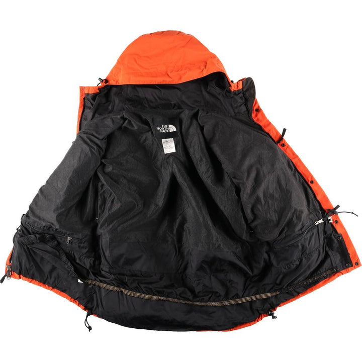 90'S The North Face GORE-TEX Mountain Parka Shell Jacket, Men's XL Nylon orange type Vintage Second Hand