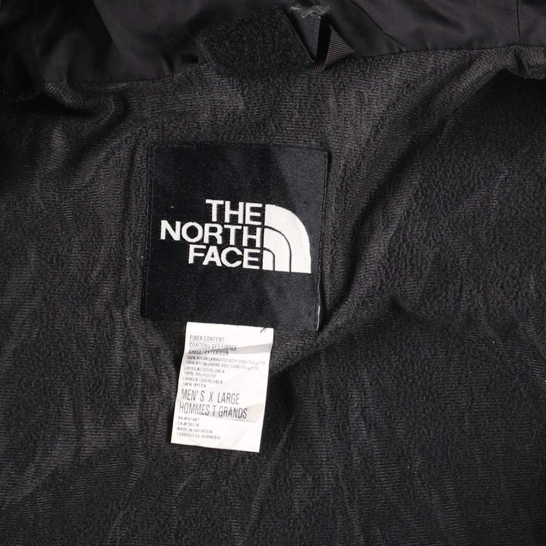 90'S The North Face GORE-TEX Mountain Parka Shell Jacket, Men's XL Nylon orange type Vintage Second Hand