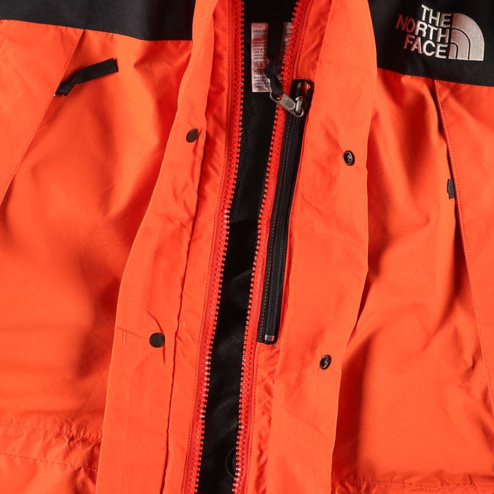 90'S The North Face GORE-TEX Mountain Parka Shell Jacket, Men's XL Nylon orange type Vintage Second Hand