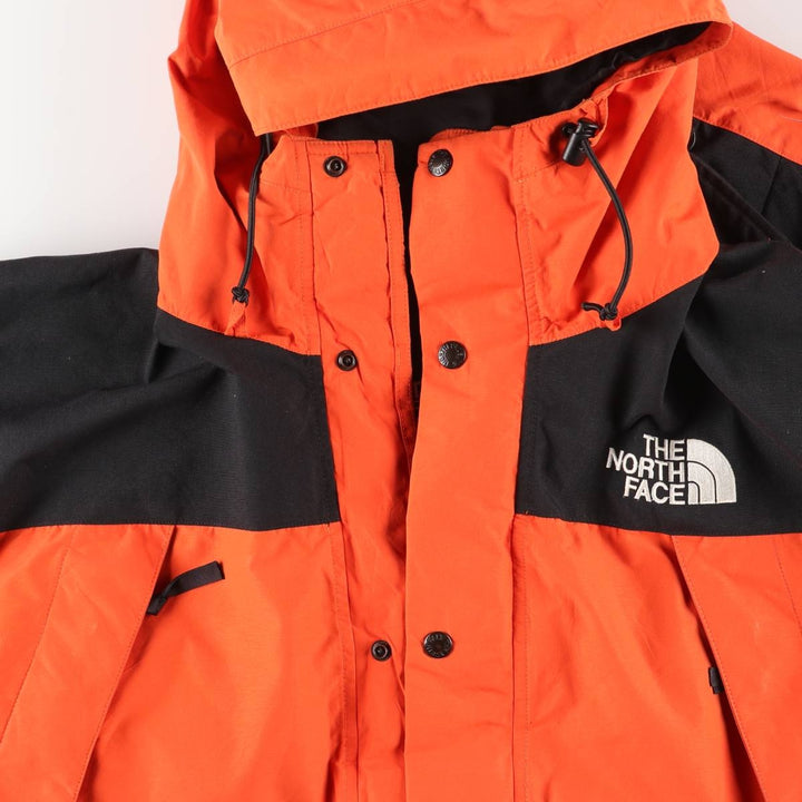 90'S The North Face GORE-TEX Mountain Parka Shell Jacket, Men's XL Nylon orange type Vintage Second Hand