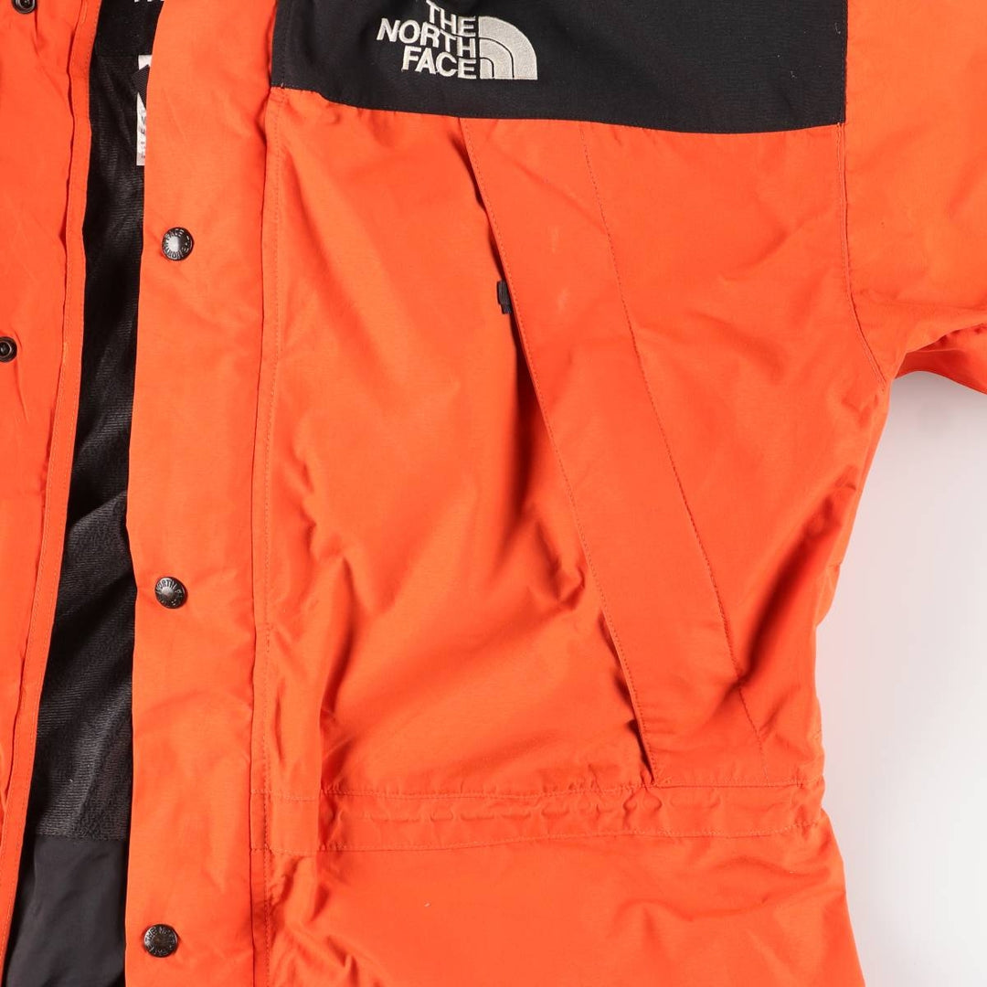 90'S The North Face GORE-TEX Mountain Parka Shell Jacket, Men's XL Nylon orange type Vintage Second Hand