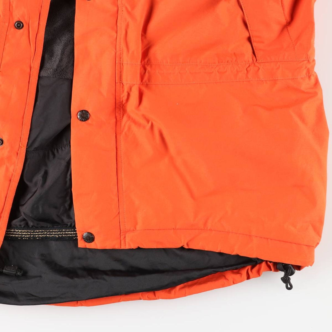 90'S The North Face GORE-TEX Mountain Parka Shell Jacket, Men's XL Nylon orange type Vintage Second Hand