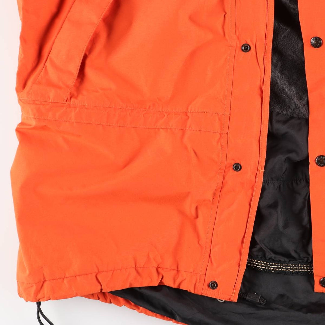 90'S The North Face GORE-TEX Mountain Parka Shell Jacket, Men's XL Nylon orange type Vintage Second Hand