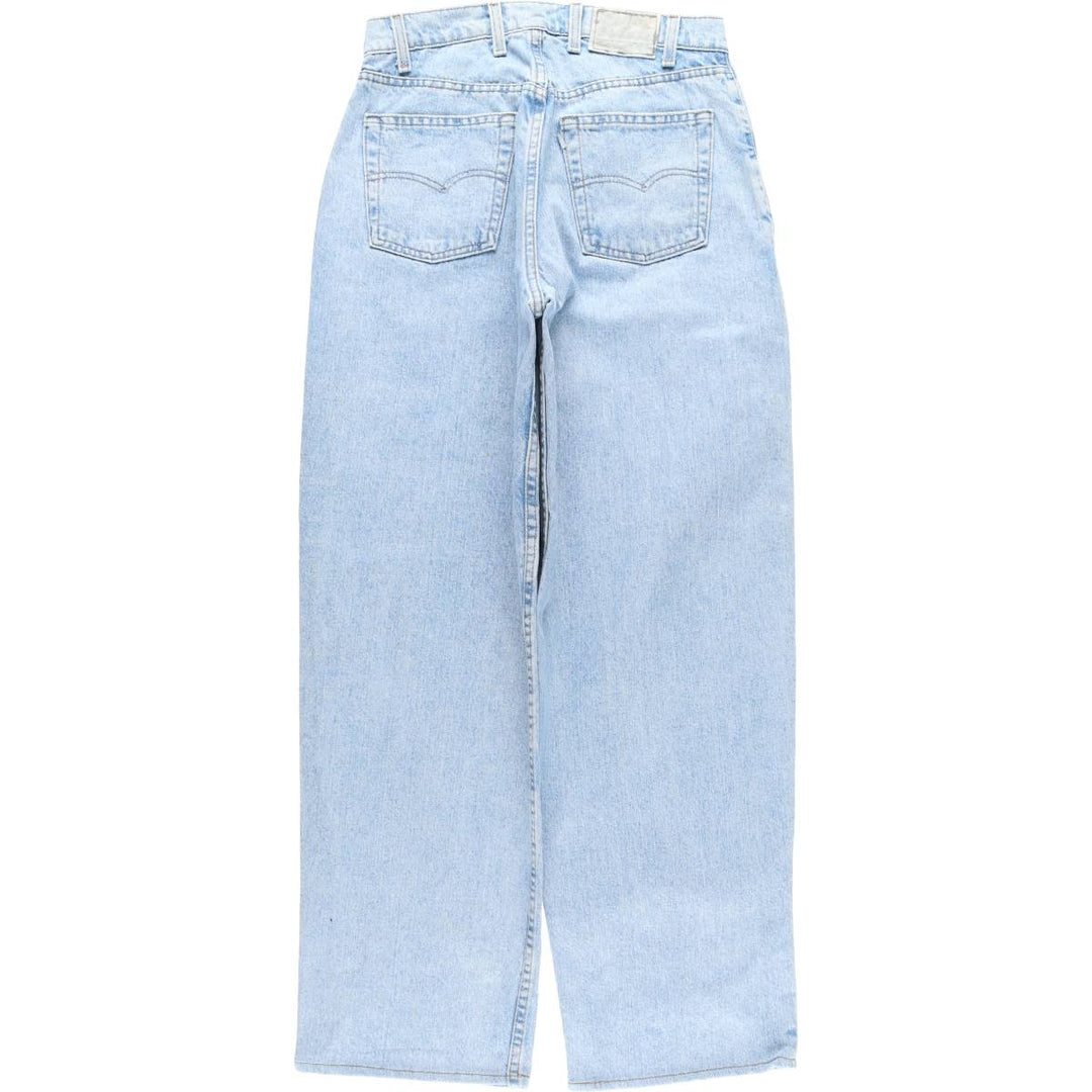 90'S Levi's Silver Tab Baggy Tapered Denim Pants, Made in USA, Women's XL (W31), Vintage cotton blue type Vintage Second Hand