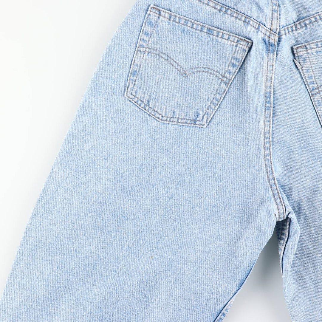 90'S Levi's Silver Tab Baggy Tapered Denim Pants, Made in USA, Women's XL (W31), Vintage cotton blue type Vintage Second Hand