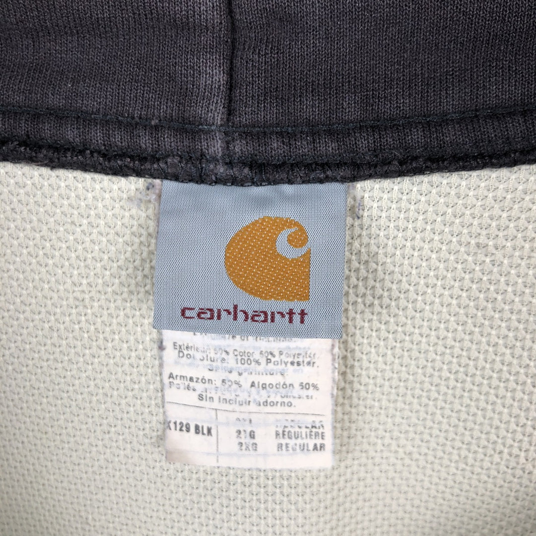 Carhartt Full Zip Hoodie, Made in USA, Men's XXL unclear black type Vintage Second Hand