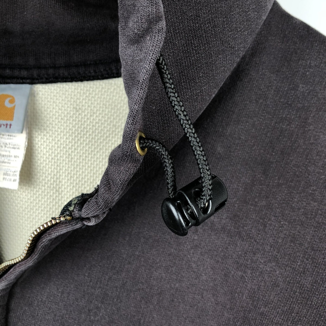 Carhartt Full Zip Hoodie, Made in USA, Men's XXL unclear black type Vintage Second Hand