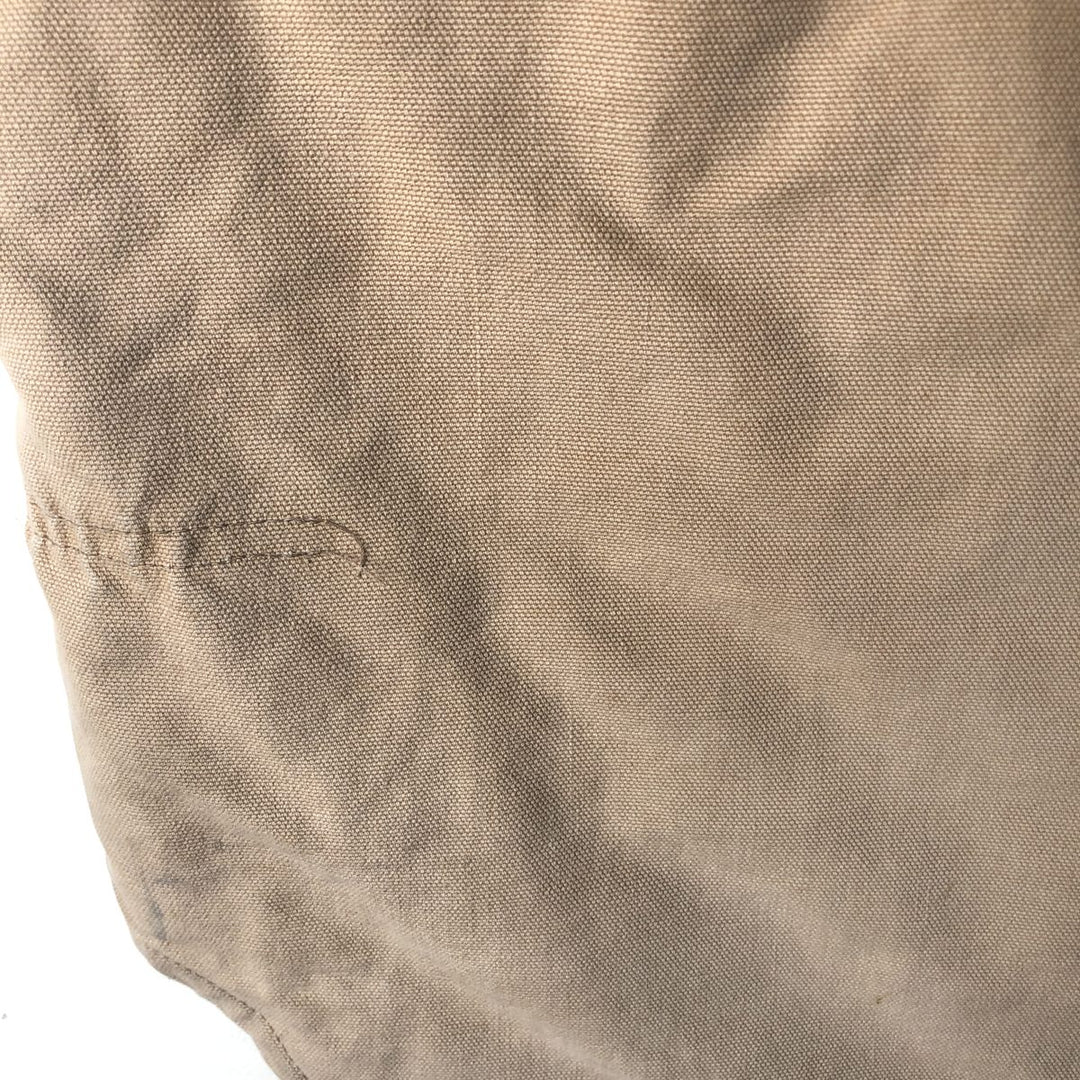 90'S Carhartt Classic Padded Duck Vest, Made in USA, Men's Size L, Vintage cotton Beige type Vintage Second Hand