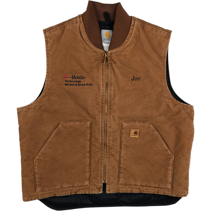 Carhartt Classic Vest Duck Vest Men's XL Size cotton Camel type Vintage Second Hand