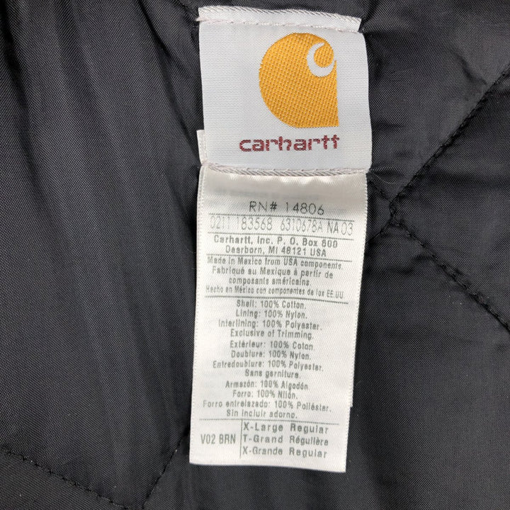 Carhartt Classic Vest Duck Vest Men's XL Size cotton Camel type Vintage Second Hand