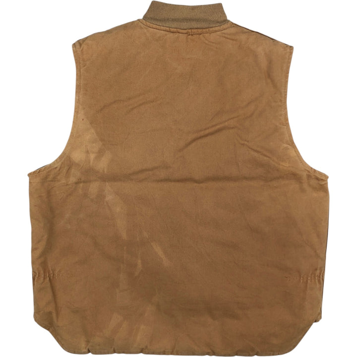 80s-90'S Carhartt Classic Vest Duck Vest Made in USA Men's XL Vintage cotton Camel type Vintage Second Hand