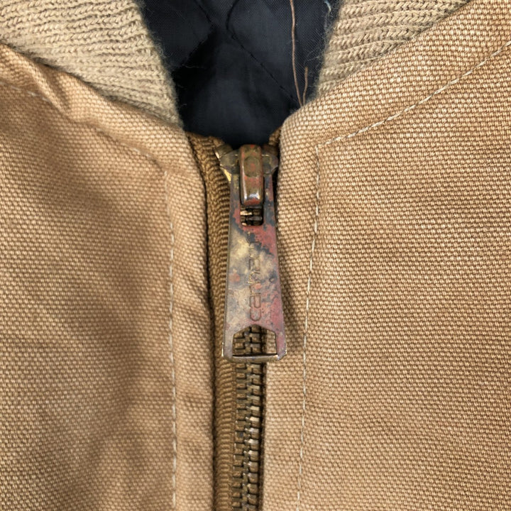 80s-90'S Carhartt Classic Vest Duck Vest Made in USA Men's XL Vintage cotton Camel type Vintage Second Hand