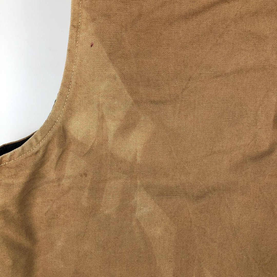 80s-90'S Carhartt Classic Vest Duck Vest Made in USA Men's XL Vintage cotton Camel type Vintage Second Hand
