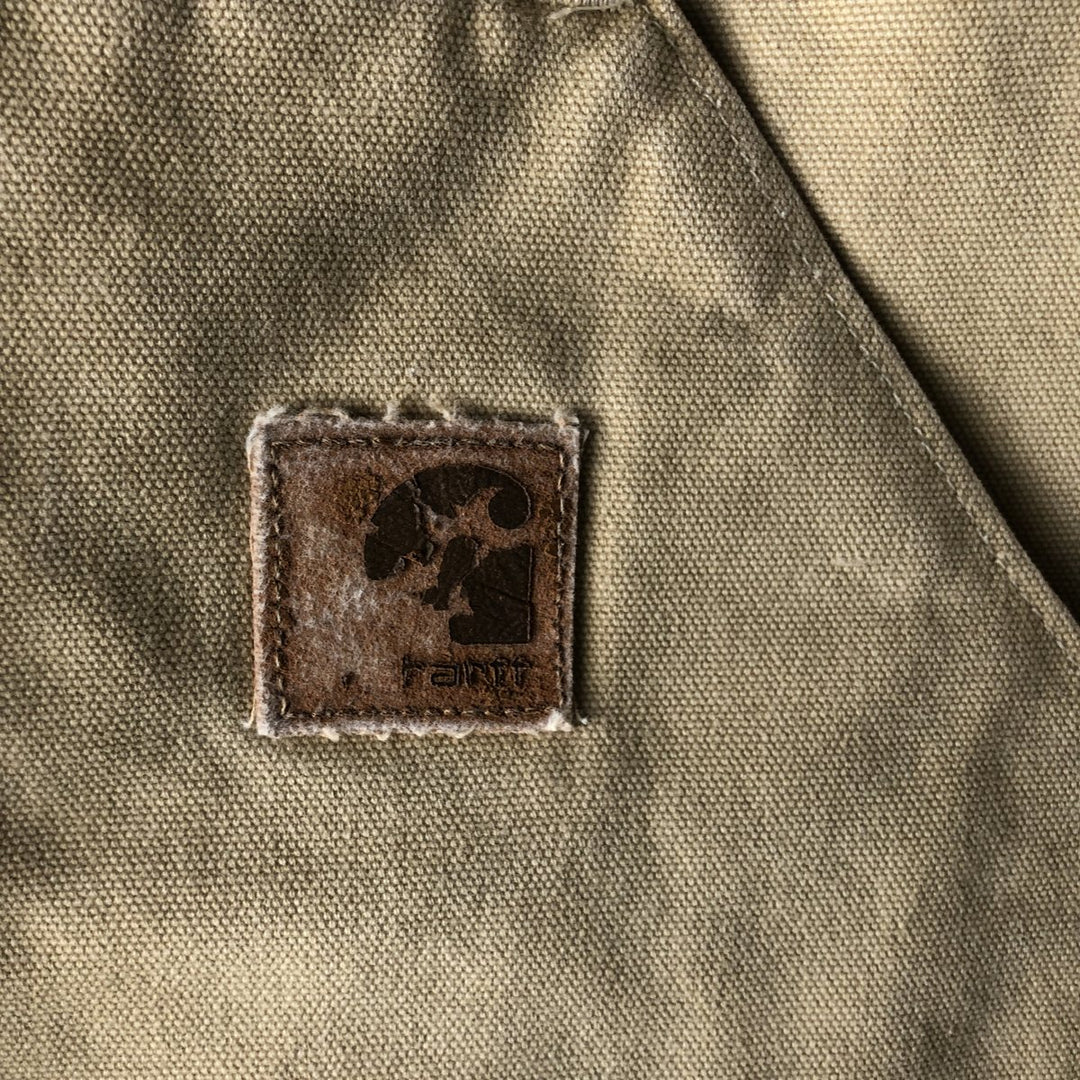 2000'S Carhartt Classic Padded Duck Vest, Made in USA, Men's XL cotton Beige type Vintage Second Hand