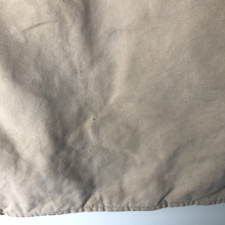 2000'S Carhartt Classic Padded Duck Vest, Made in USA, Men's XL cotton Beige type Vintage Second Hand