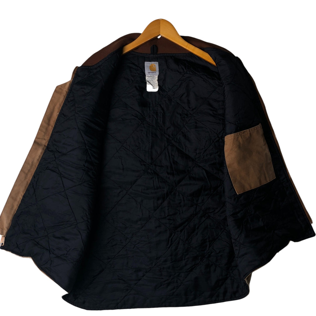 2000'S Carhartt Classic Padded Duck Vest, Men's XL cotton ocher yellow type Vintage Second Hand