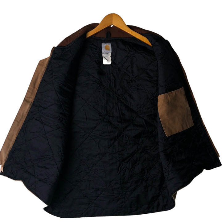 2000'S Carhartt Classic Padded Duck Vest, Men's XL cotton ocher yellow type Vintage Second Hand