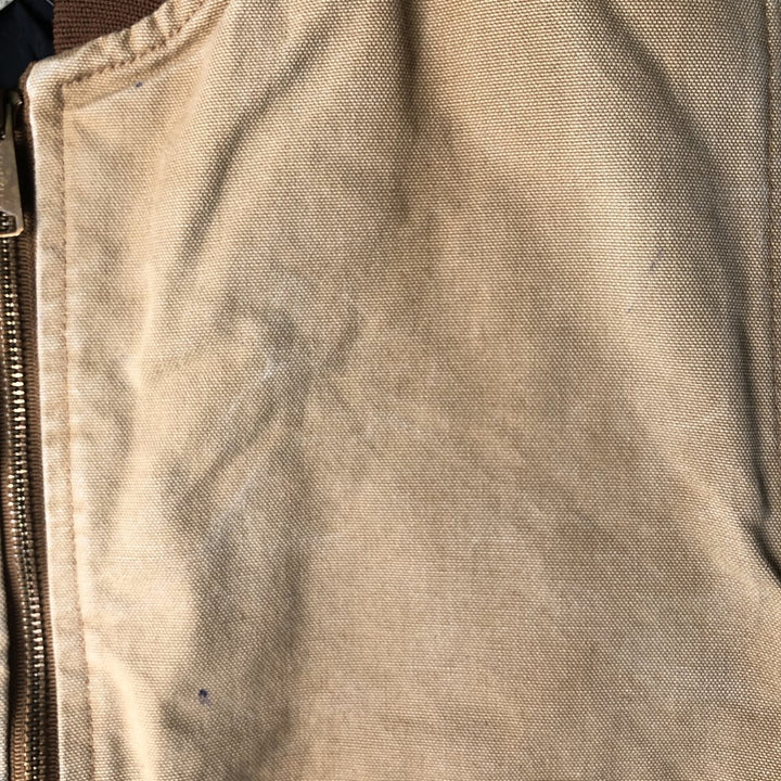 2000'S Carhartt Classic Padded Duck Vest, Men's XL cotton ocher yellow type Vintage Second Hand