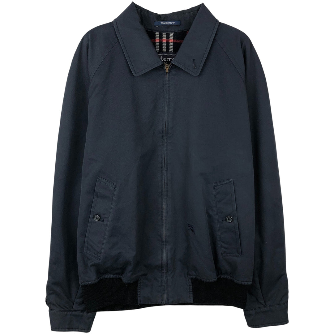 Burberry's Swing Top Sports Jacket, Men's Size M polyester black type Vintage Second Hand