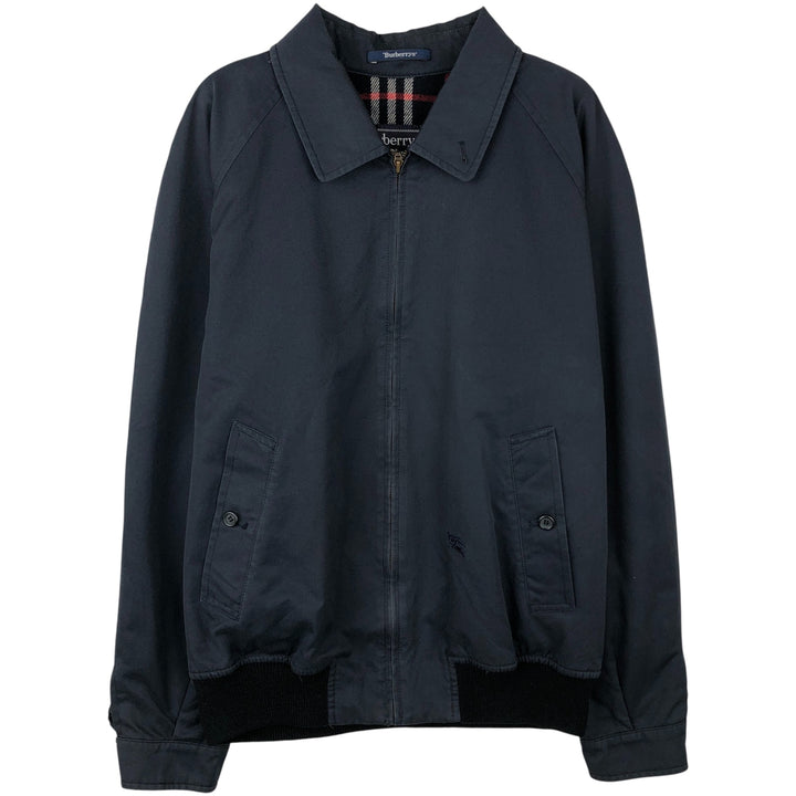 Burberry's Swing Top Sports Jacket, Men's Size M polyester black type Vintage Second Hand