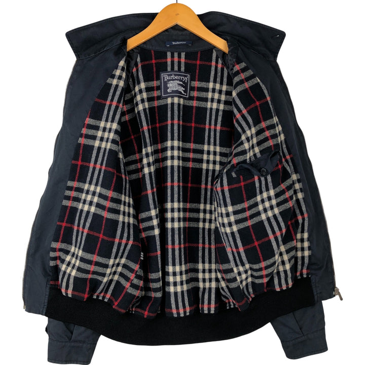Burberry's Swing Top Sports Jacket, Men's Size M polyester black type Vintage Second Hand