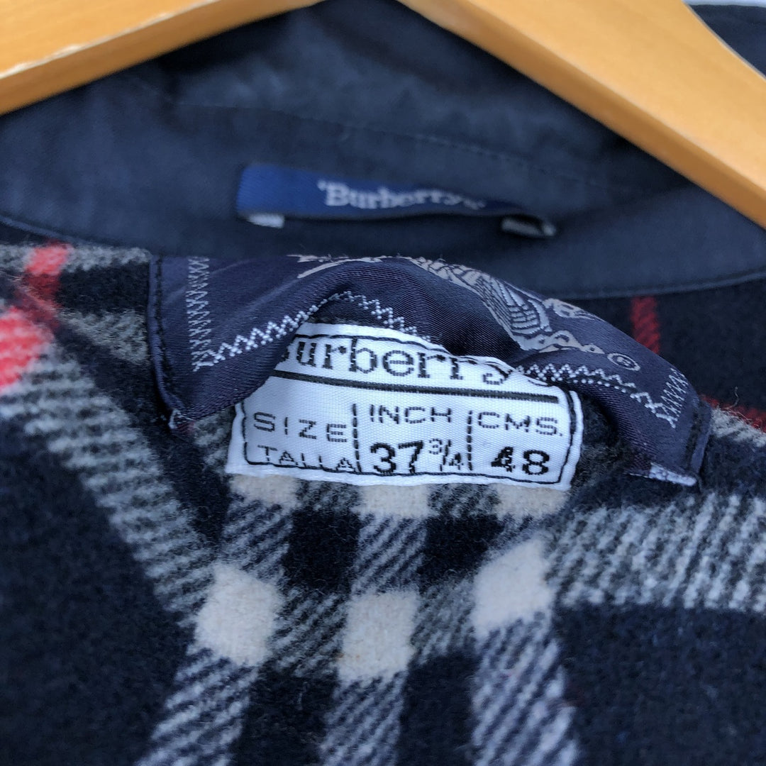 Burberry's Swing Top Sports Jacket, Men's Size M polyester black type Vintage Second Hand