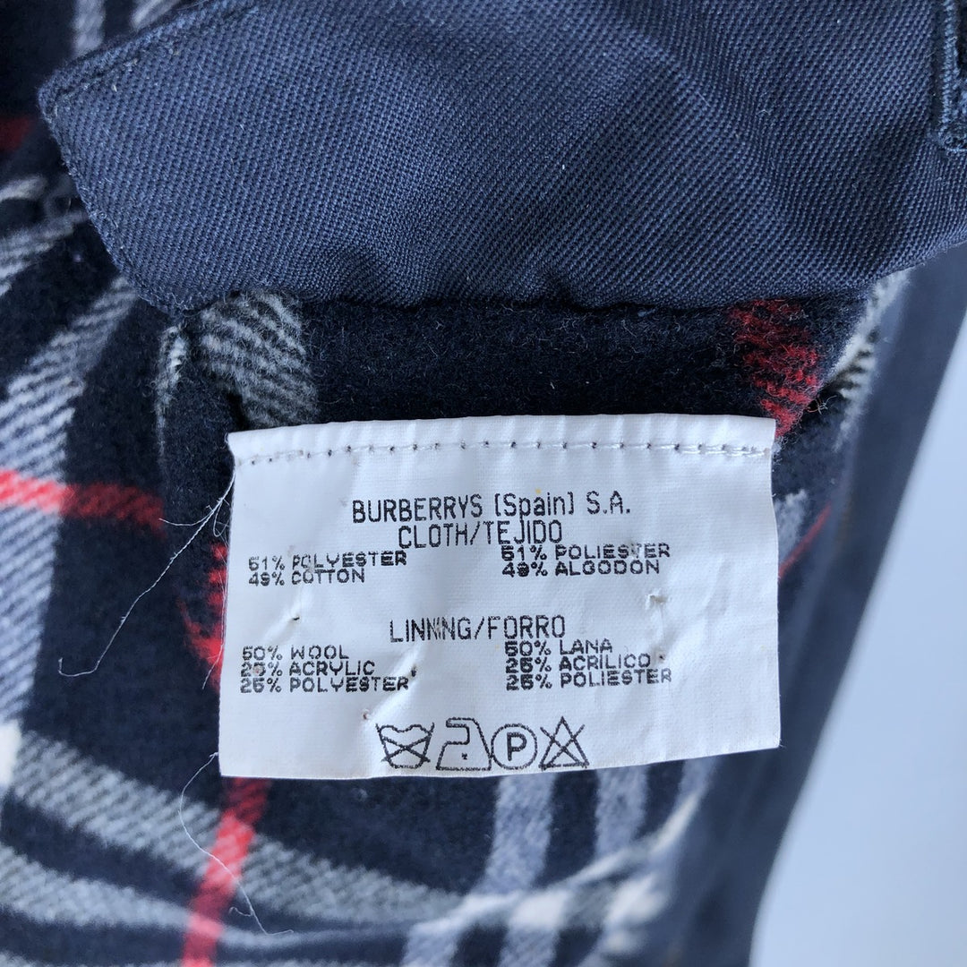 Burberry's Swing Top Sports Jacket, Men's Size M polyester black type Vintage Second Hand
