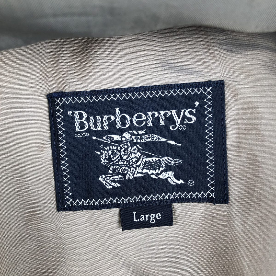 Burberry's Swing Top Sports Jacket, Men's Size L cotton Beige type Vintage Second Hand