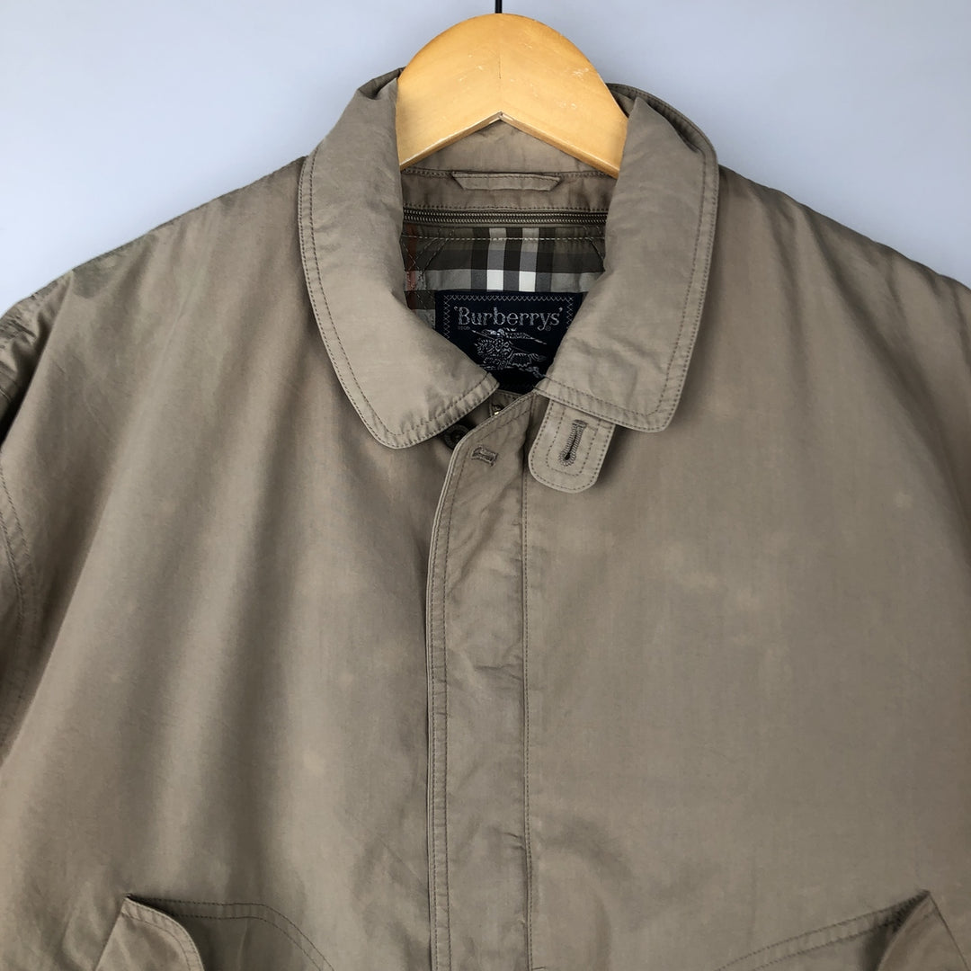 Burberry's Swing Top Sports Jacket, Men's Size L cotton Beige type Vintage Second Hand
