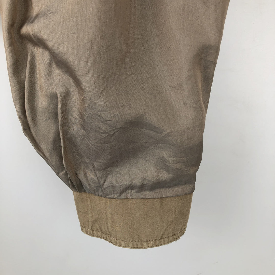 Burberry's Swing Top Sports Jacket, Men's Size L cotton Beige type Vintage Second Hand