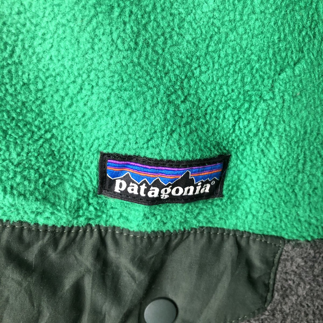 Patagonia Synchilla Snap-T 25450FA14 Half-Snap Fleece Pullover, Men's XL polyester gray type Vintage Second Hand