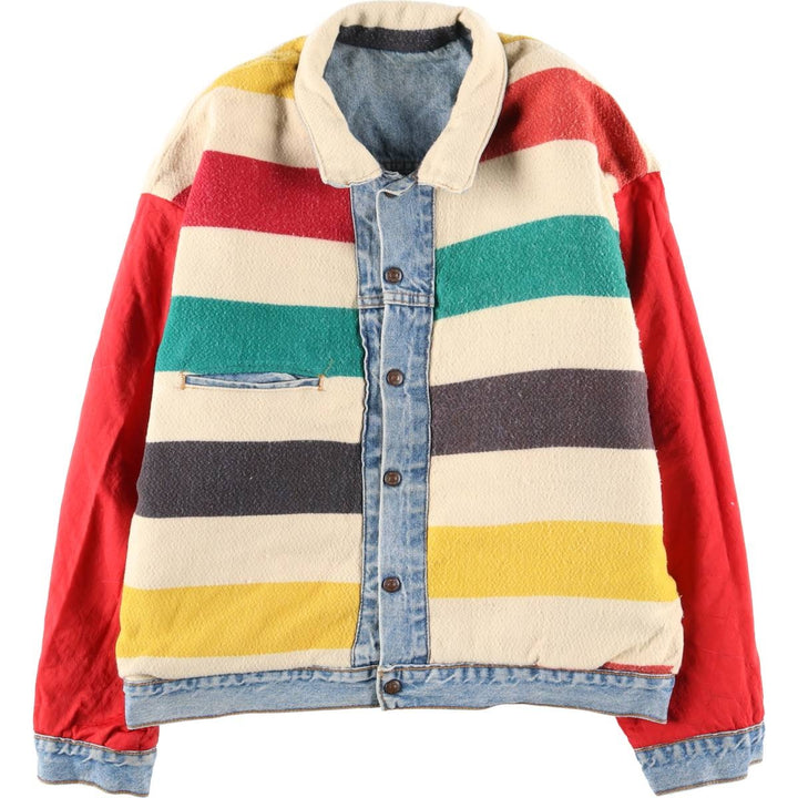 Vintage Levi's Multi-Border Reversible Denim Jacket, Men's Size XL unclear blue type Vintage Second Hand