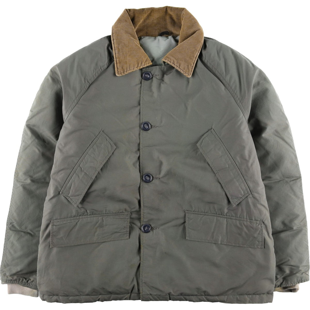 Vintage LLBean goose down jacket from the 1980'S to 1990s, made in the USA, size L. Nylon Khaki type Vintage Second Hand