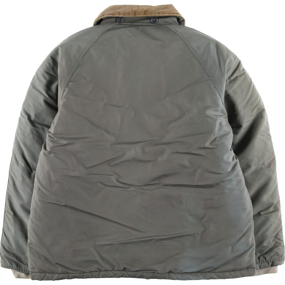 Vintage LLBean goose down jacket from the 1980'S to 1990s, made in the USA, size L. Nylon Khaki type Vintage Second Hand