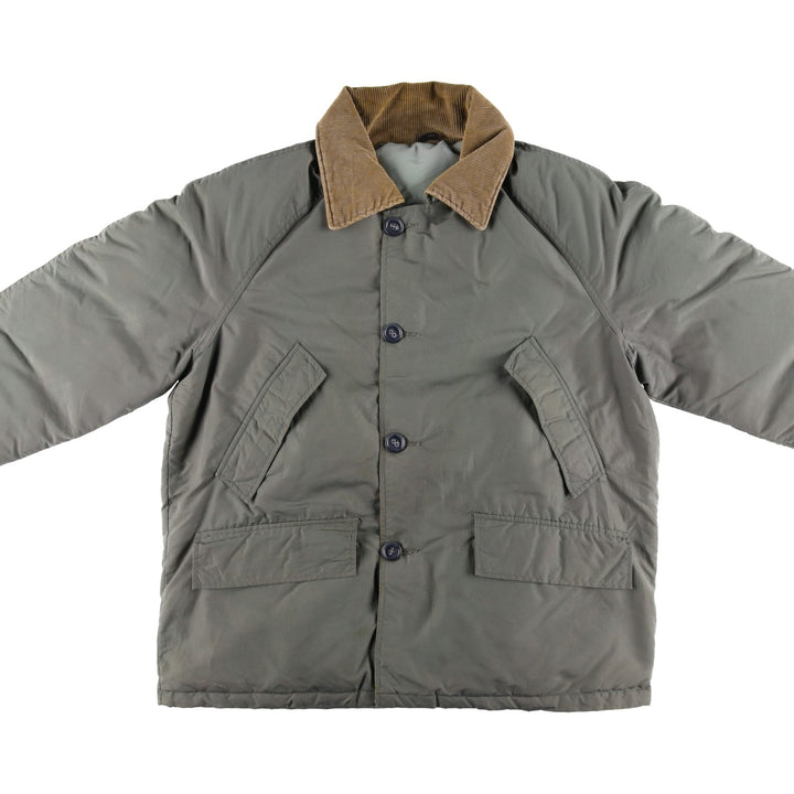 Vintage LLBean goose down jacket from the 1980'S to 1990s, made in the USA, size L. Nylon Khaki type Vintage Second Hand